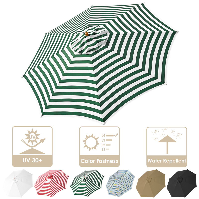 Arlmont & Co. 13 Ft Patio Umbrella Replacement Canopy Market Table Top